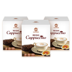 Mushroom Coffee Alternative Cappuccino Mix with Reishi Mushroom Extract(Pack of 3)