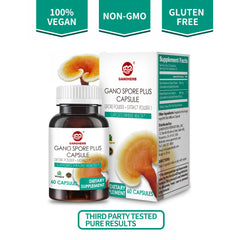 Reishi Mushroom Spore Plus Capsules (60 Veggie Capsules)