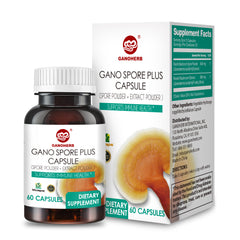 Reishi Mushroom Spore Plus Capsules (60 Veggie Capsules)