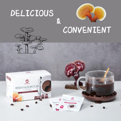 Reishi Mushroom Black Coffee and Reishi Mushroom Spore Oil