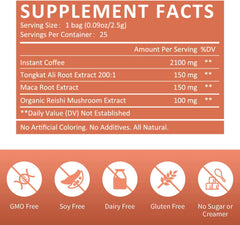 Maca Energy Coffee and Reishi Mushroom Spore Oil