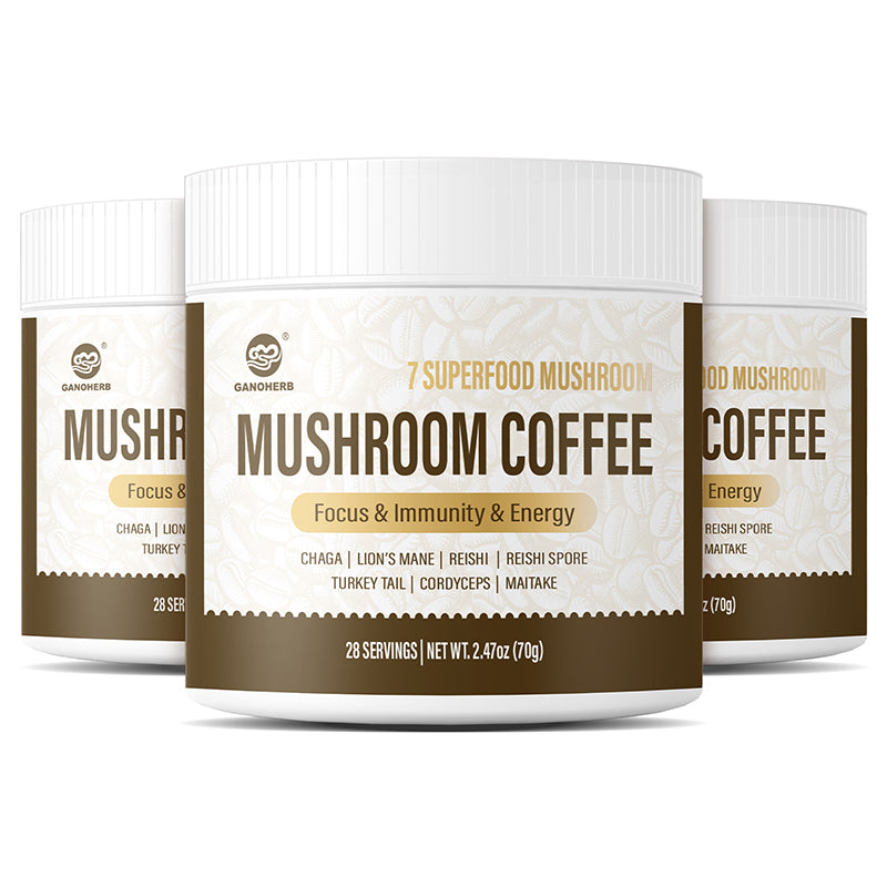 7 in 1 Mushroom Coffee Instant Powder, Arabica Coffee (Pack of 3)