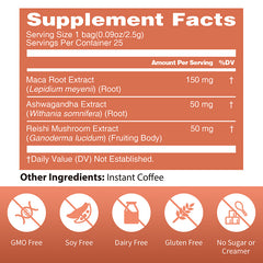 Maca Energy Coffee for Men, 1 box (25 Packets)